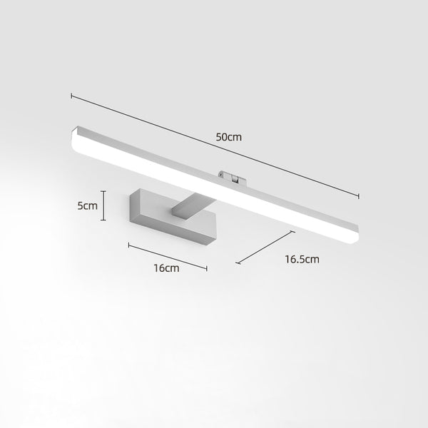 Einfache Spiegelwandlampe