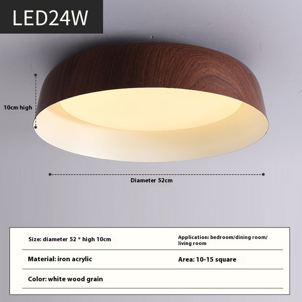 Deckenlampe für Schlafzimmer im japanischen Stil mit Holzmaserung