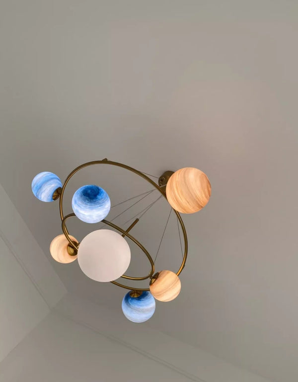 Lustre créatif nordique planète