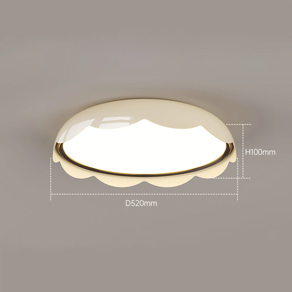 French cream style eggshell bedroom ceiling lamp