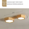 Creative solid wood LED ceiling lamp