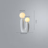 Nordic creative double head ball table lamp