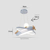 Lustre avion de style crème pour chambre d'enfant