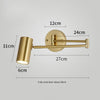 Lampe murale rotative pliable à long mât nordique