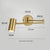 Lampe murale rotative pliable à long mât nordique