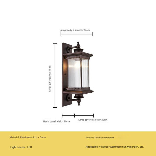 Modern household outdoor lighting waterproof wall lamp