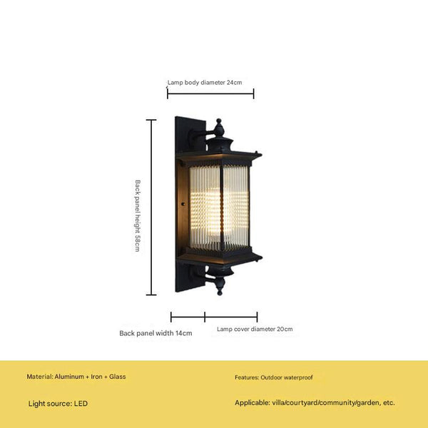 Modern household outdoor lighting waterproof wall lamp