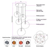 Lustre design en lave