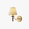 All copper solid wood bedside wall lamp