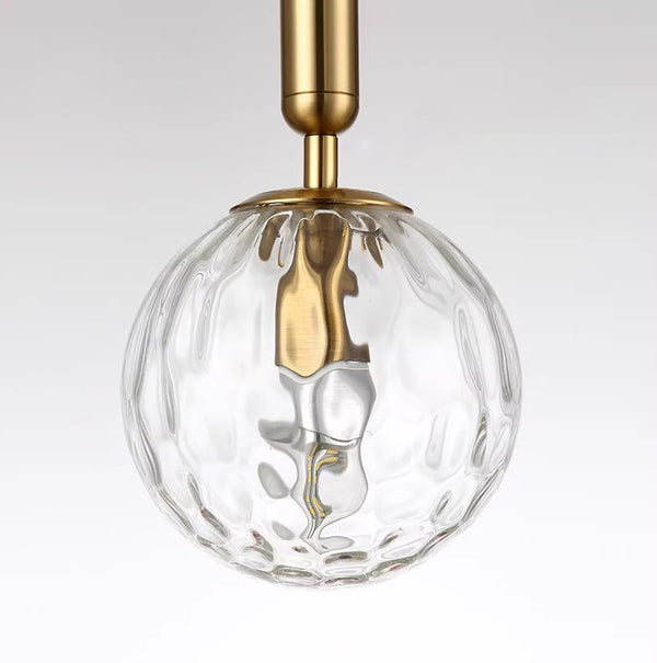 Lustre de chevet de chambre à coucher en forme de sphère nordique