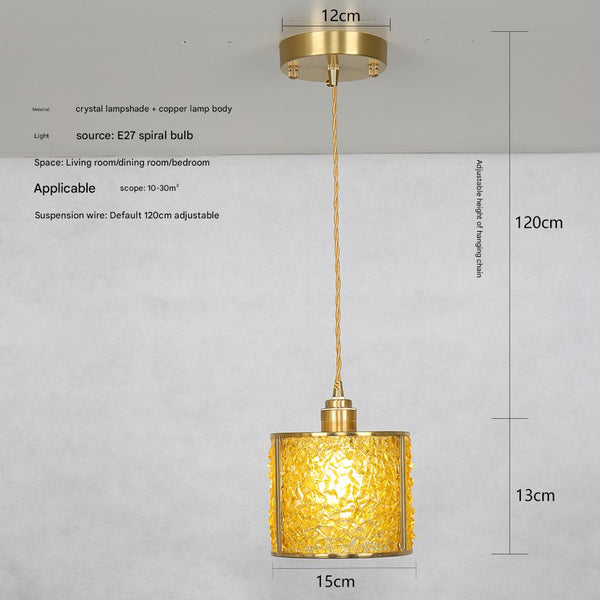 Vintage crystal bedroom bedside chandelier