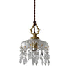 Copper Vintage Crystal Glass Chandelier