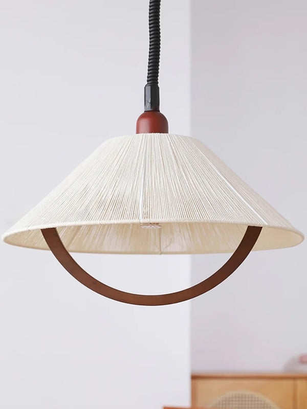 Lustre relevable en forme de bûche