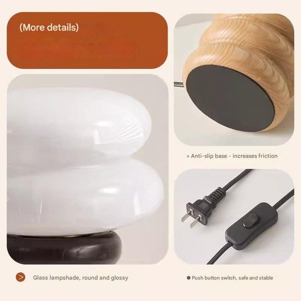 Retro circle table lamp