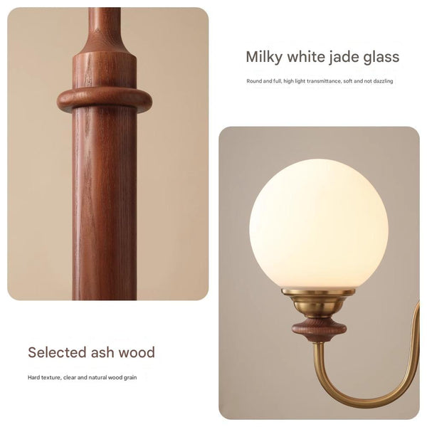 Vintage solid wood magic beans chandelier