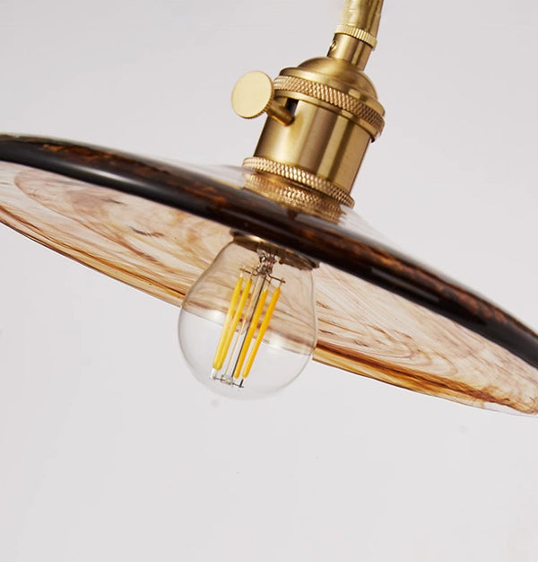 Medieval wabi-sabi style brass retro Nordic study living room bedroom bedside bathroom restaurant corridor wall lamp