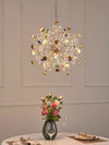 Creative petal dandelion colored crystal chandelier