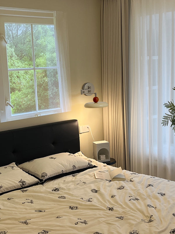 Applique murale créative à bras basculant en forme de soucoupe volante