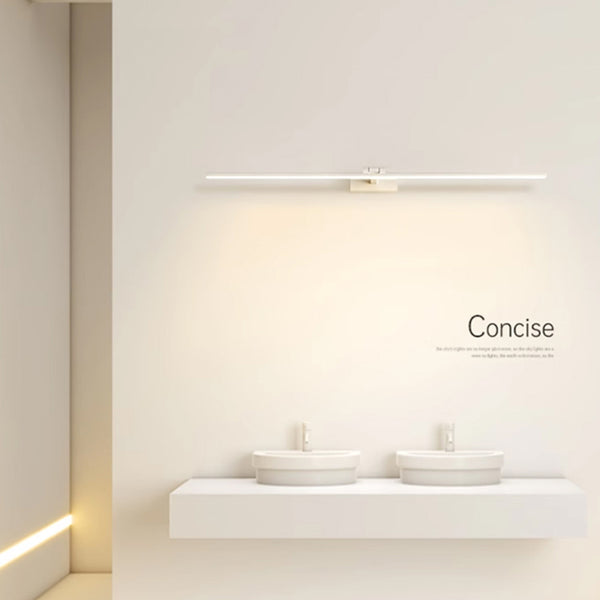 Simple LED retractable mirror front wall lamp