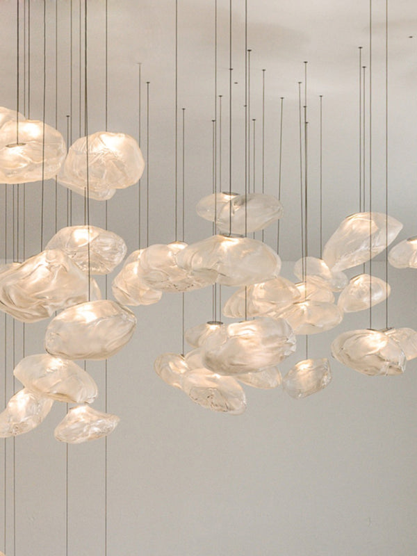 Creative glass cloud chandelier