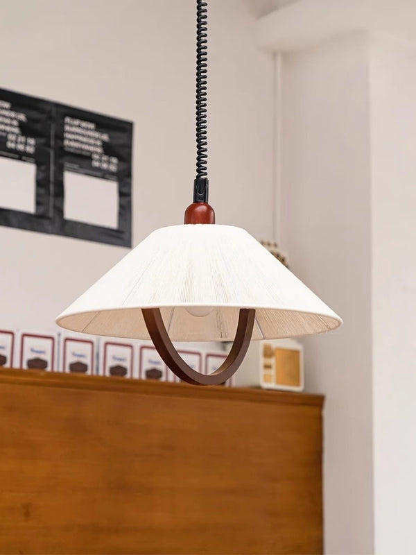 Lustre relevable en forme de bûche