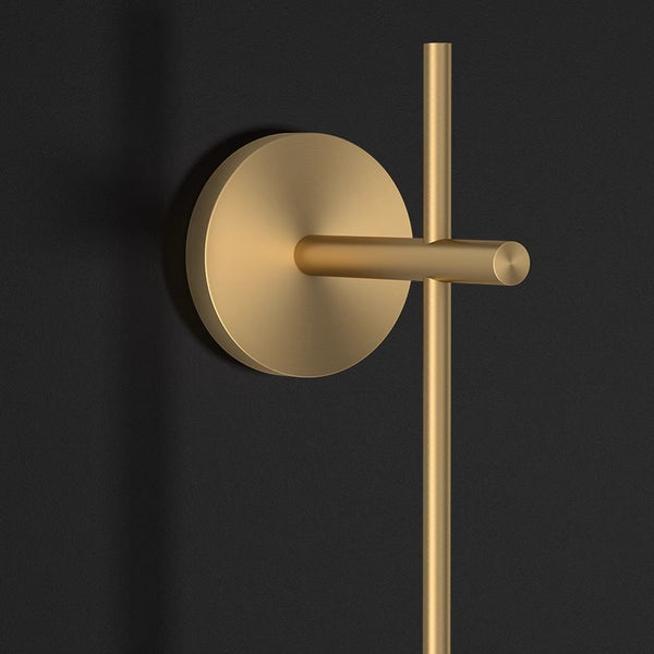 All copper sphere bedroom bedside wall lamp