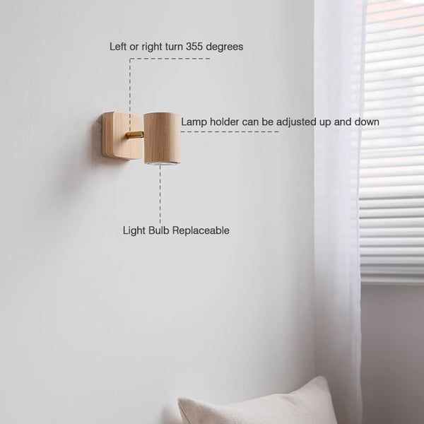 350 Grad drehbare Spotlight-Wandleuchte