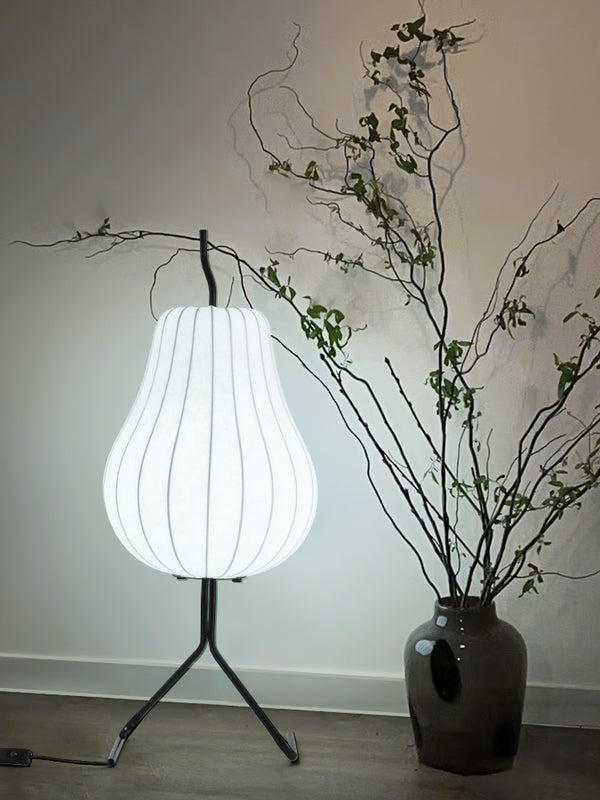 Cream style pear floor lamp