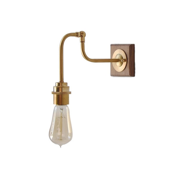 Japanese style vintage brass wall lamp