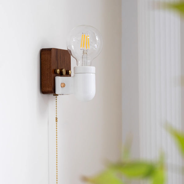 Applique murale de chevet rétro en céramique pour couloir