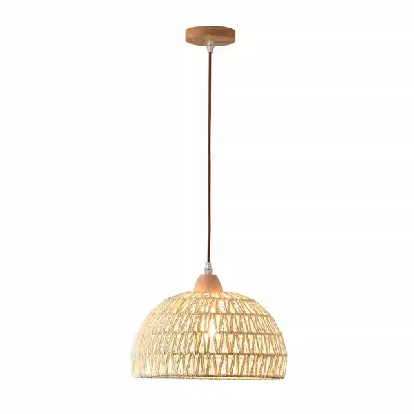 Original wood cream style rattan chandelier