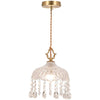 Copper Vintage Crystal Glass Chandelier