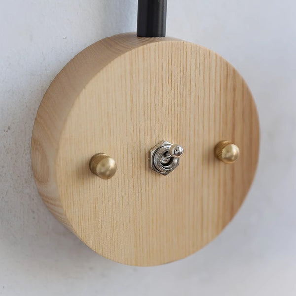 Lampe de chevet murale rotative rétro