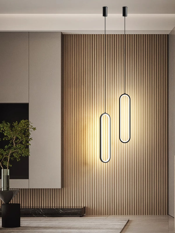 Minimalist LED bedroom bedside living room background wall Pendant light