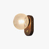 Solid wood crack glass aisle wall lamp
