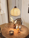 Lampe à suspension de salle à manger en tissu rétro japonais