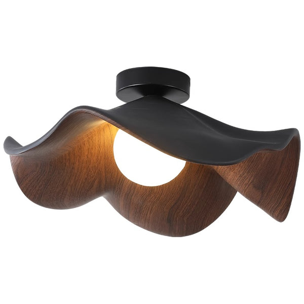 Creative retro lotus leaf bedroom corridor ceiling lamp