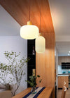 Japanese style solid wood glass restaurant bar Pendant light