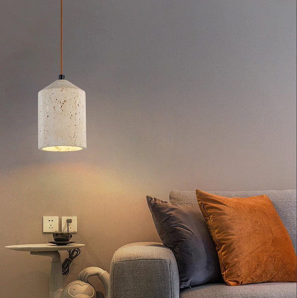 Lustre de restaurant de chevet de chambre à coucher de style wabi-sabi