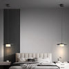 Nordic simple black bedroom bedside chandelier