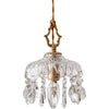 Copper Vintage Crystal Glass Chandelier
