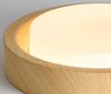 Medieval style wood grain glass bedroom ceiling lamp