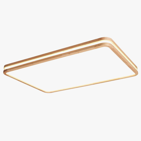 Solid wood LED ceiling light