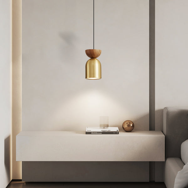 All copper bedroom bedside chandelier