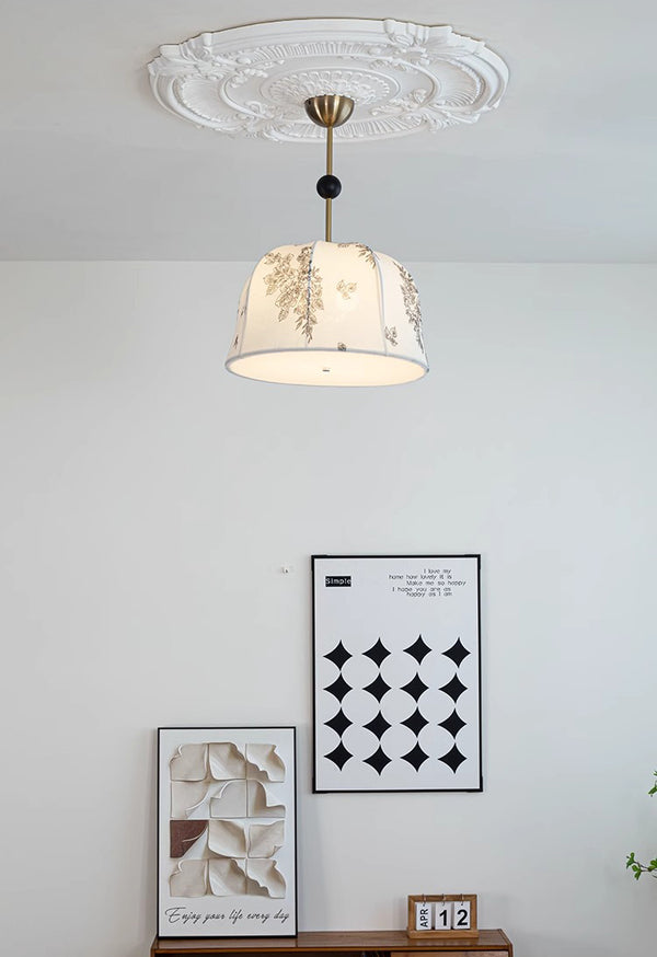 Lustre médiéval en bois massif de style crème