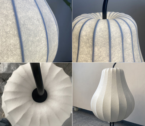 Cream style pear floor lamp