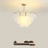 Lustre coquille crème français