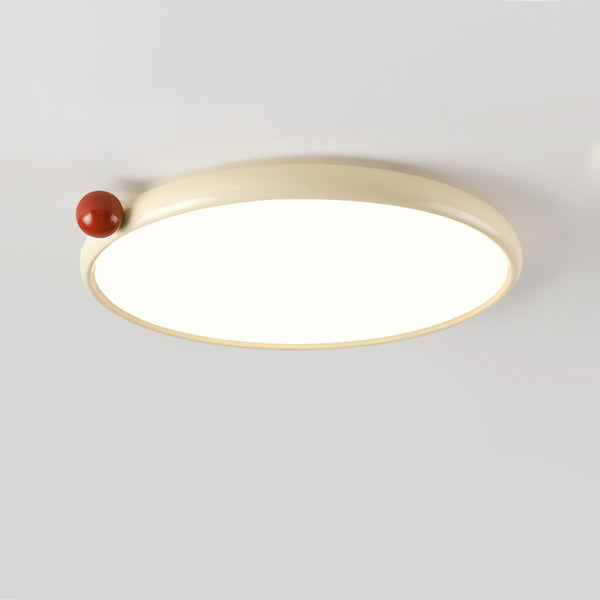 Cream style small milk bean ceiling lamp