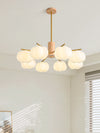 Rubber Wood Pumpkin Chandelier