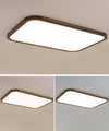 LED-Deckenleuchte aus Walnussholz
